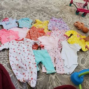 0-3month baby girl clothes bundle
